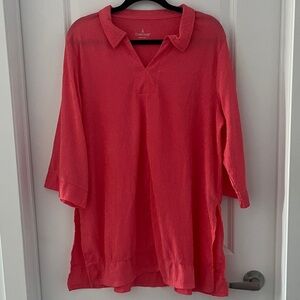 Cuddl Duds Vibrant Pink Pullover